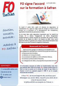Lire le tract FO Safran